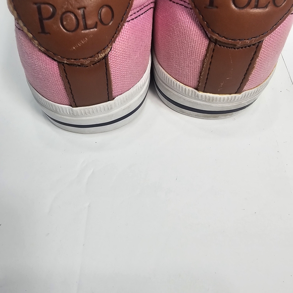 Polo by Ralph Lauren Pink Canvas Men's Shoes Size 9 - Picture 10 of 14